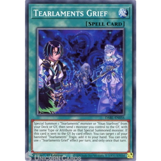 Thẻ Bài Yugioh Tearlaments Grief - DABL-EN056 - Common 1st Edition