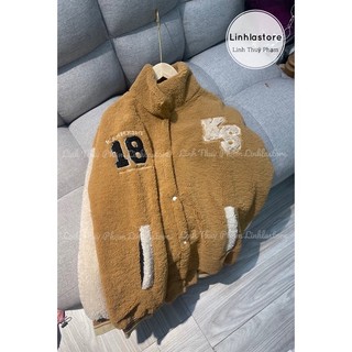 ÁO KHOÁC BÔNG THÊU ULZZANG VÀNG MUSTARD ( ảnh thật )