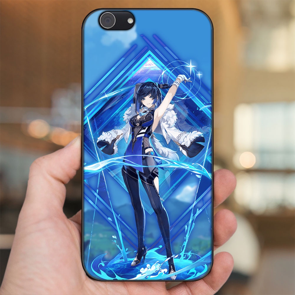 Ốp lưng Vivo Y53, Y69, Y71, Y81, Y83 viền đen in hình Yelan Genshin Impact