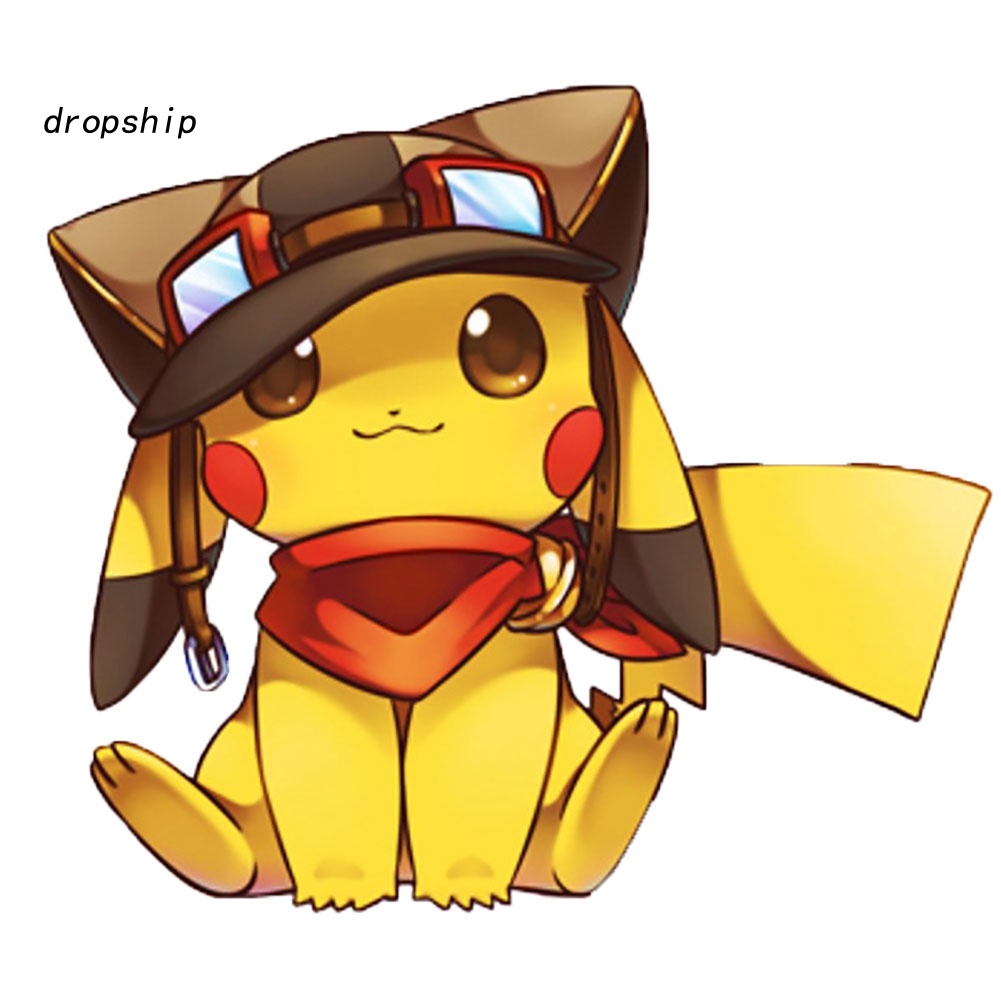 Đề Can Dán Trang Trí Xe Hơi / Xe Máy Hình Pokemon Pikachu Dễ Thương