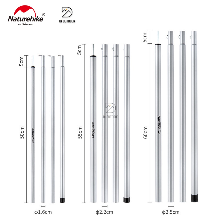 Bộ Thanh Chống Tăng Dã Ngoại Naturehike NH20PJ041 Xếp Gọn