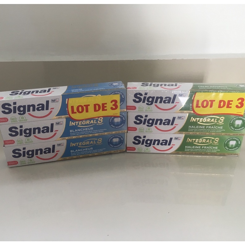 Kem Đánh Răng Signal 75ml/tuýp - Nội Địa Pháp Cho Hàm Răng Chắc Khoẻ - Trắng Sáng