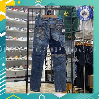 Quần jeans DG vá ống ảnh thật