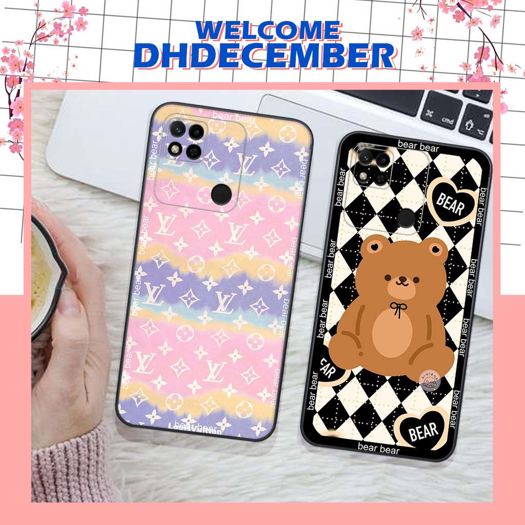 Ốp lưng Xiaomi POCO C40 - ỐP BẢO VỆ CAMERA in hình 3D GẤU HỒNG-GẤU BE3R -XINH XẺO CỰC ĐẸP