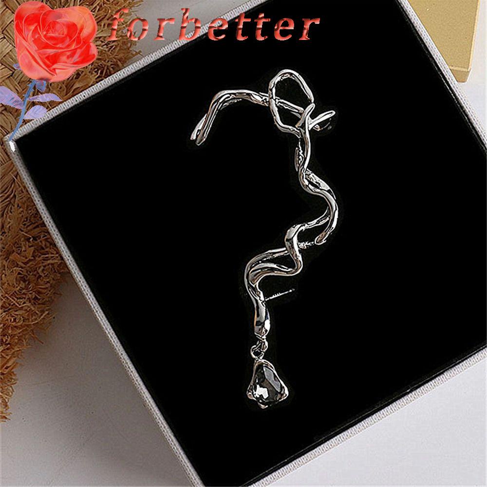 Khuyên tai hình rắn không đều phong cách Hàn Quốc cổ điển thời trang cho nữ Y2K