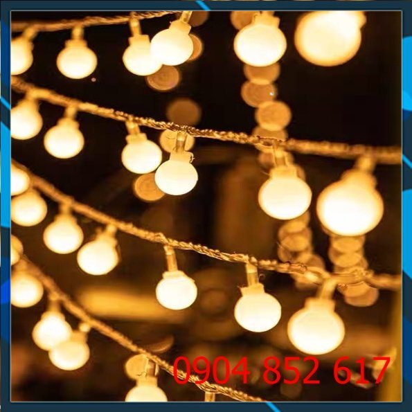💥Sỉ Rẻ💥 DÂY ĐÈN LED 8m 80 bóng USB BÓNG TRÒN CHERRY BALL, SAO VÀNG NẮNG trang trí decor noel cây thông giáng sinh