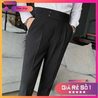[Freeship][Sale]Quần âu phá cách 2021 SIDETAB body cạp cao [40-90kg] đủ size.