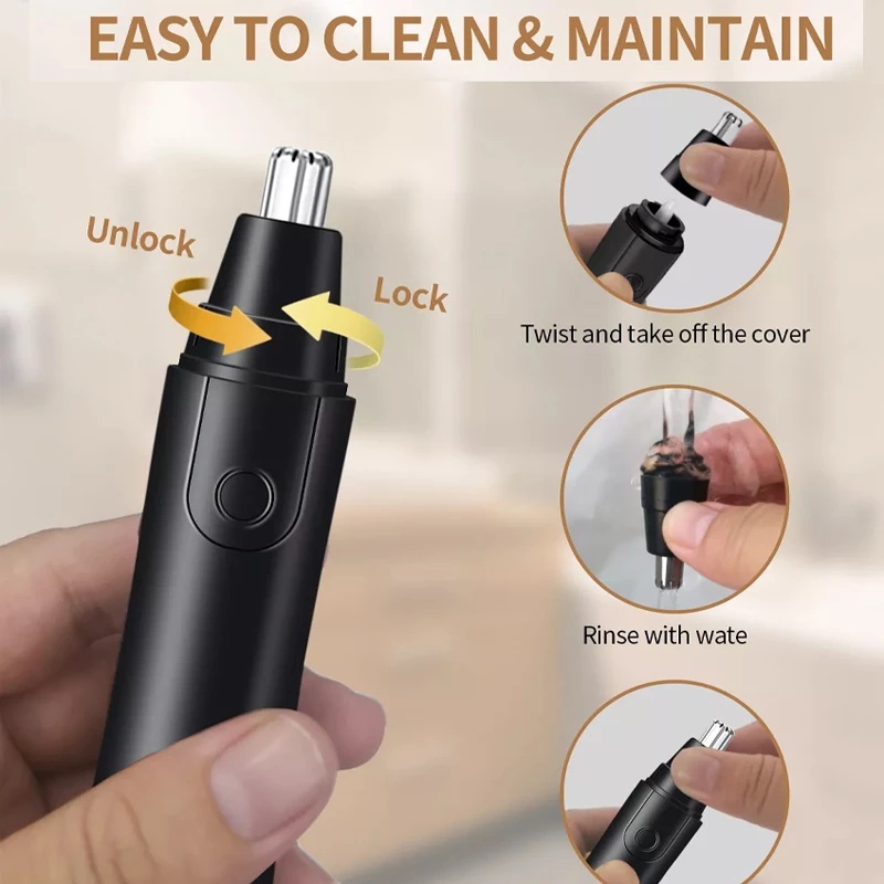 Tông Đơ Tỉa Lông Mũi Tự Động Rửa Được Cho Nam Giới