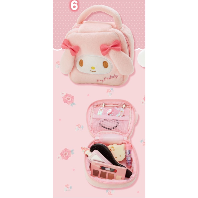 Túi Đựng Mỹ Phẩm Đa Năng Họa Tiết Hoạt Hình Kuromi Cinnamoroll My Melody Dễ Thương