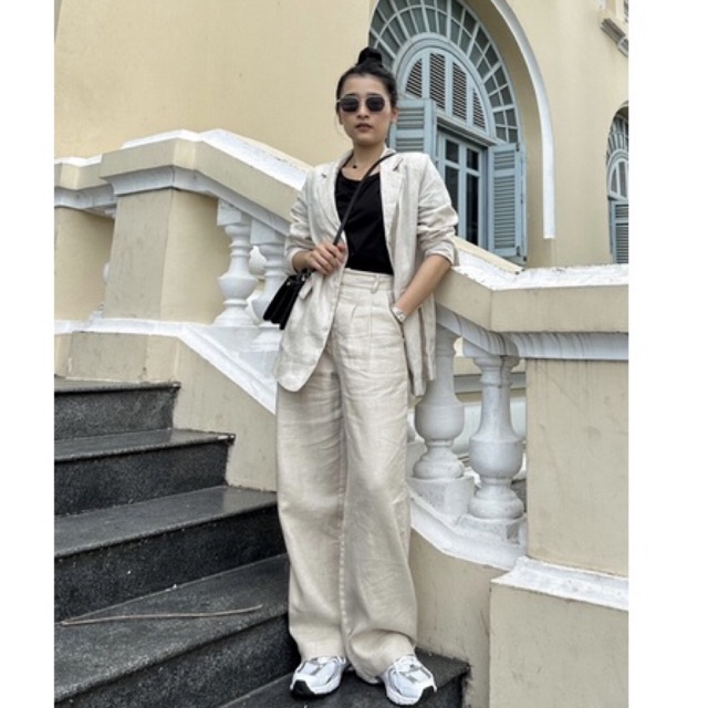 Quần Dài Ống Suông - Linen - Lee Trousers - PHUTA