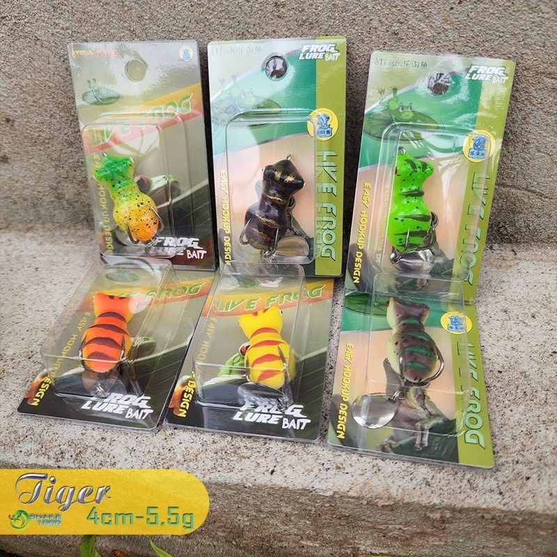 Nhái hơi chuyên Lure. Nhái Luna 4g và nhái Tiger 5.5g