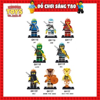 Xếp hình Minifigure nhân vật hoạt hình Ninja Spinzitzu Season 11 - Đồ Chơi Lắp Ghép Sáng Tạo - PRCK GA115-122