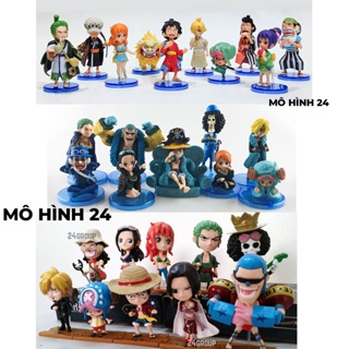 [COMBO 9 EM] Bộ mô hình nhân Vật chibi One piece WCF BĂNG MŨ RƠM anime Phiên bản kỉ niệm 20 năm Luffy robin brook franky