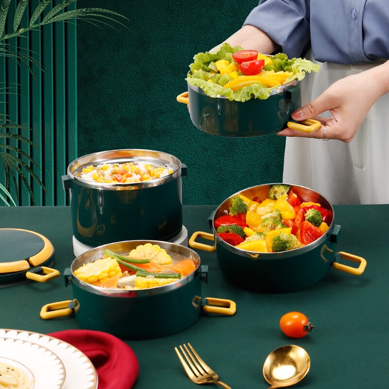 Hộp Đựng Cơm Trưa Nhiều Tầng Bằng Thép Không Gỉ