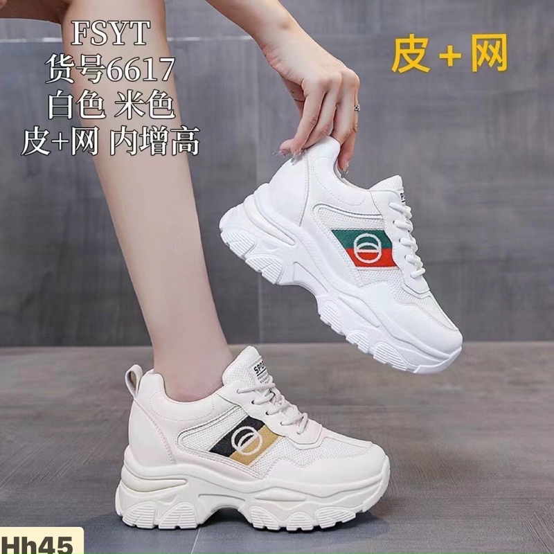 Giày thể thao độn đế 6cm hàng loại 1 êm chân