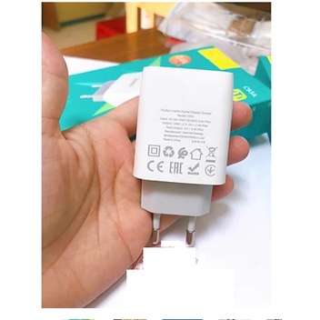 Cóc sạc nhanh 3 cổng Hoco C93A có led hiển thị nguồn điện - Cóc Sạc Hoco C93A 3 Cổng Usb -  Bộ Củ Cáp