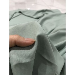 Vải cotton lụa màu xanh đá mềm rũ dày vừa đẹp sang giá 1m _