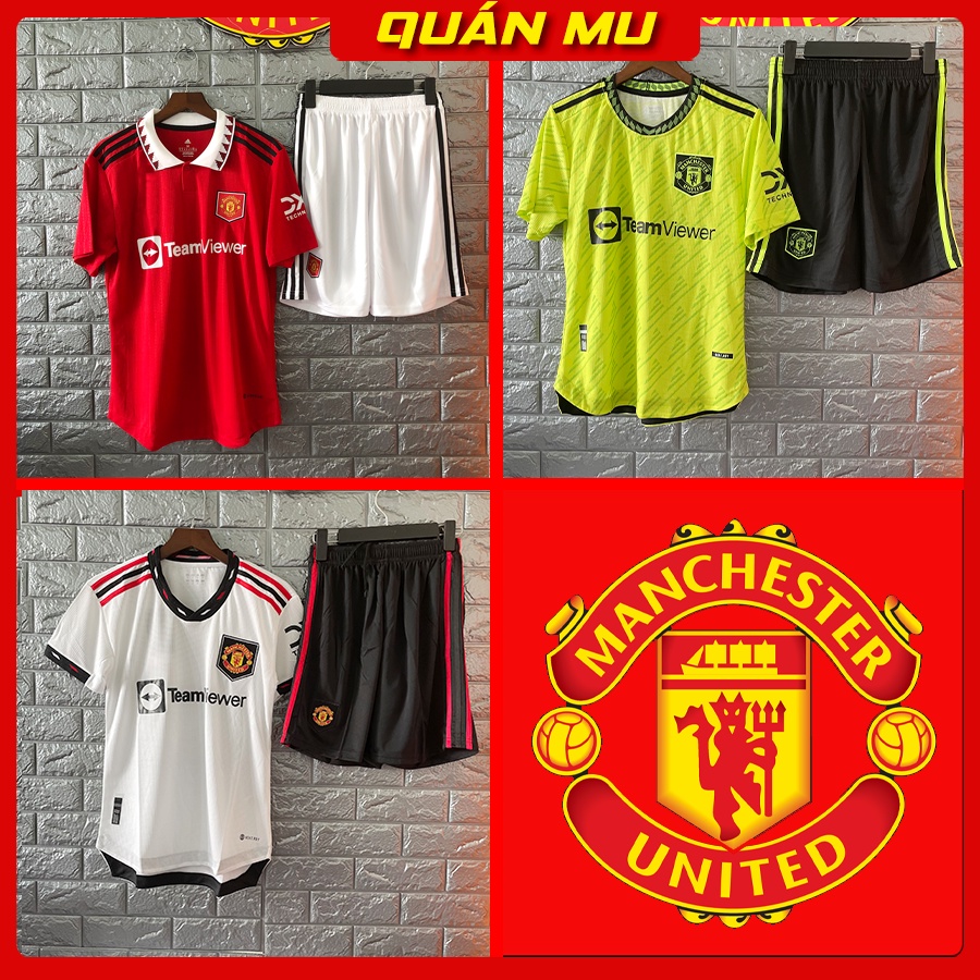 Set bộ thể thao quần áo bóng đá CLB Manchester United 2022 phiên bản SPF/ Bộ quần áo MU chuẩn thi đấu vải Thái cao cấp
