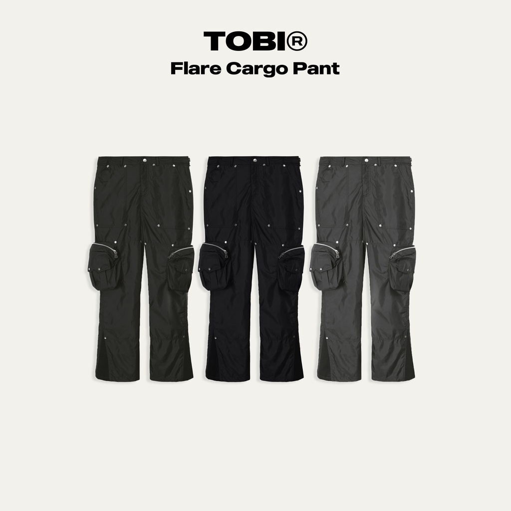 Quần ống loe túi hộp TOBI - Flare Cargo Pant