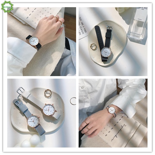 Đồng Hồ Đeo Tay Dây Vải Canvas Chống Thấm Nước Thiết Kế Đơn Giản Cá Tính