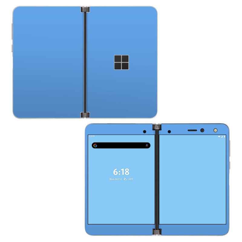 Skin decal dán Surface Duo mẫu Solid State Blue (đã cắt sẵn, dễ dán)