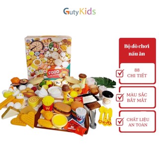 Bộ Đồ Chơi Nấu Ăn nhà bếp 88 và 54 chi tiết, Đồ hàng bánh bao, bánh sinh nhật, cá hồi,... Siêu Ngộ Nghĩnh - Gutykids