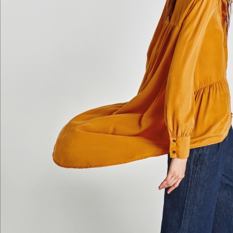 Áo sơ mi Zara auth, vạt dài XS