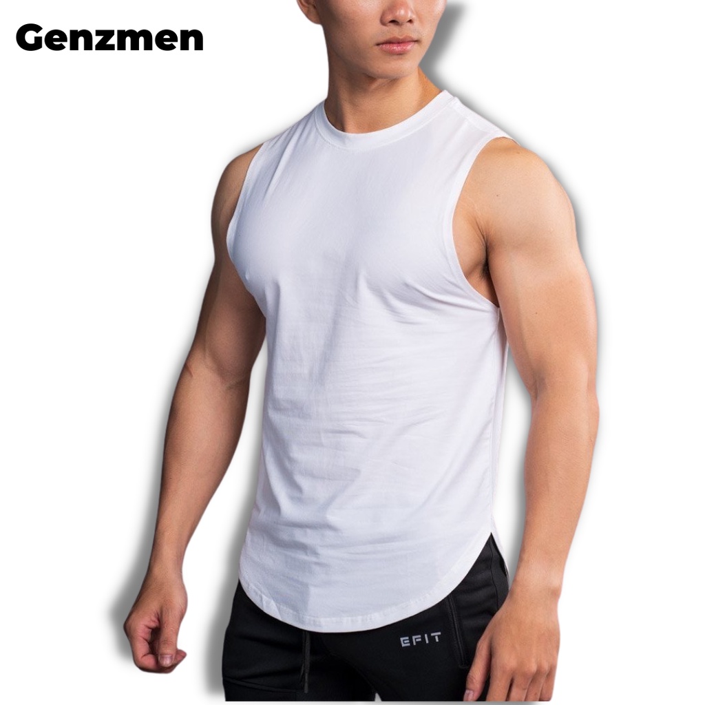 Áo ba lỗ nam tanktop chuẩn gym thể thao , Áo thun ba lỗ sát nách nam nữ vải cotton co giãn hút mồ từ 40 đến 86kg