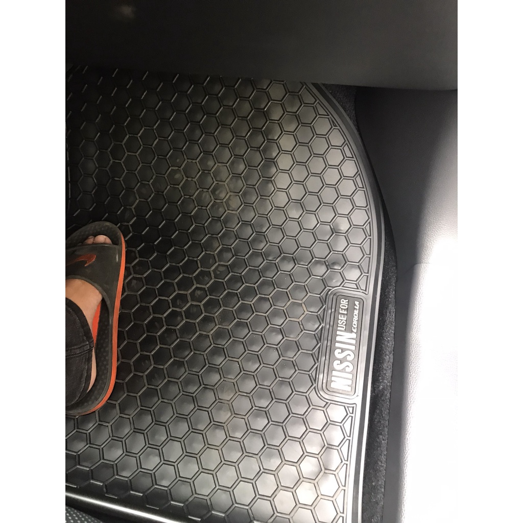 Thảm sàn, Thảm lót sàn cao su xe Toyota Corolla Cross 2020- 2022- 2023 hàng đẹp, không mùi Mẫu NISSIN