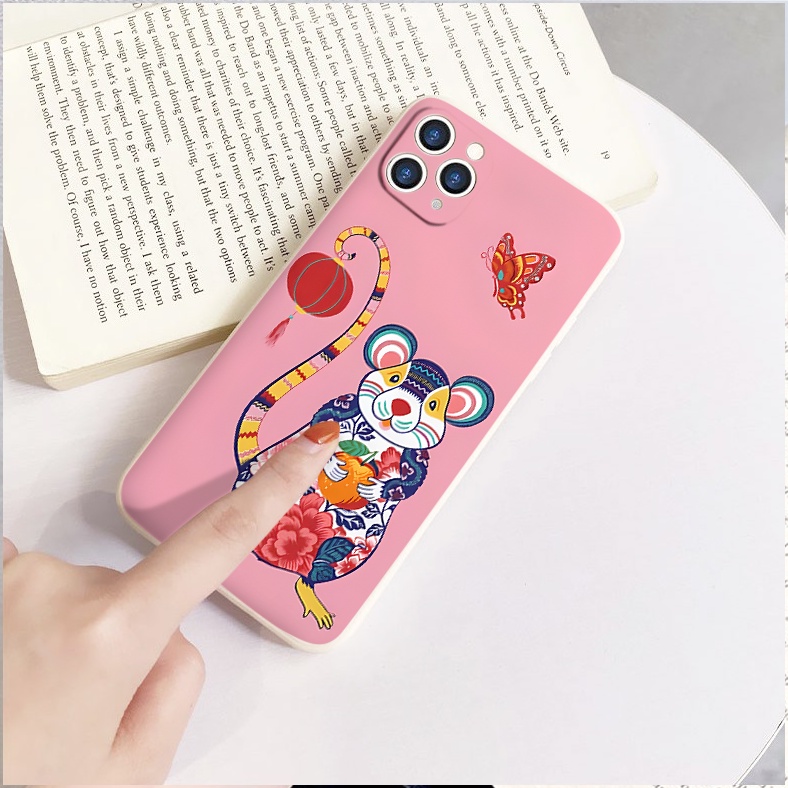Ốp vuông iphone 12 con giáp cực chất cạnh tuổi Tý Tỵ cho 6/6splus/7/7plus/8/8plus/x/xr/xs/11/12/13/14/pro/max/plus/