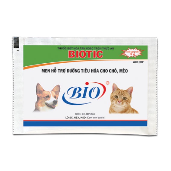 Men hỗ trợ tiêu hoá biotic cho mèo (Gói 5g)