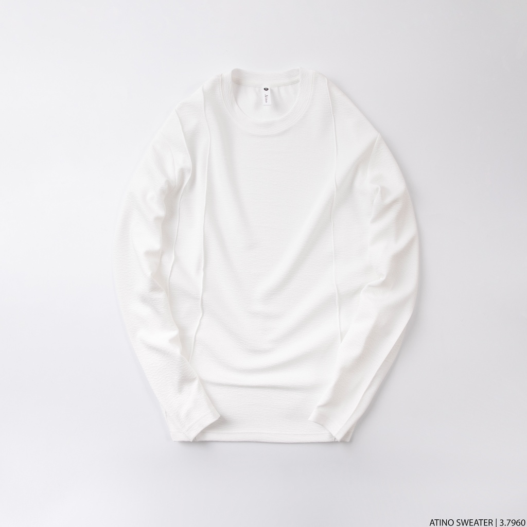 Áo Thun Dài Tay Nam Trơn ATINO Chất Liệu Cotton Ấm Áp Thấm Hút Tốt Và Có Độ Bền Cao Form Regular AN3.7960