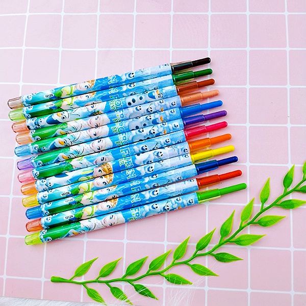 Sáp Vặn 12 Màu Dài Rolling Crayon 12 Màu
