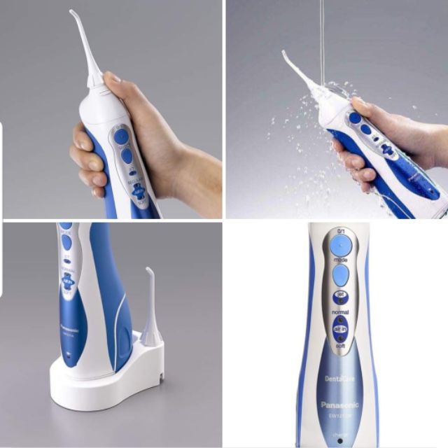 Máy tăm nước Panasonic EW1211 vệ sinh răng miệng cầm tay dùng sạc pin Hàng Đức chính hãng