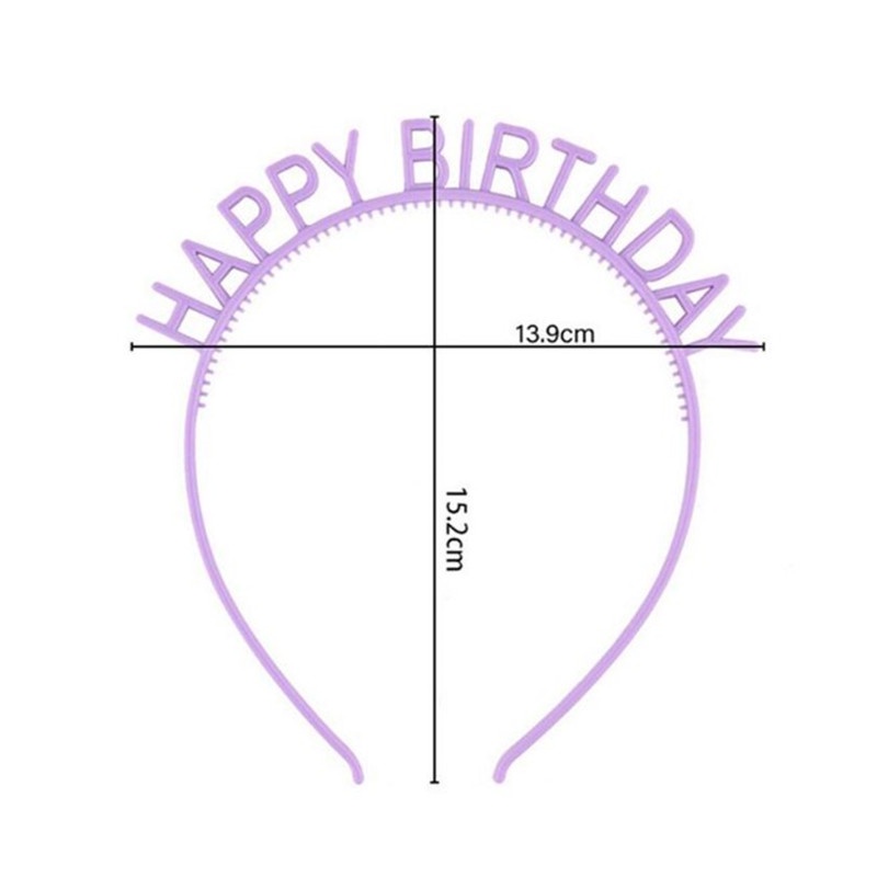 Băng Đô Chữ Happy Birthday Nhiều Màu Sắc Xinh Xắn Cho Nữ