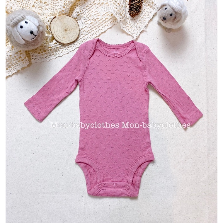 ÁO Body dài tay cotton mềm mịn cho bé