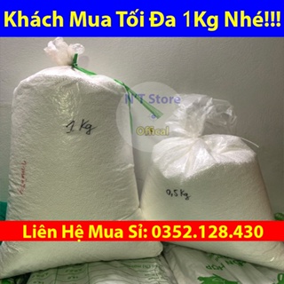 [Hạt xốp]( nhắn cho shop trước để gjam shjp) Hạt Xốp Trắng Dùng Để Nhồi Ghế Lười, Trang Trí Hộp Quà <ĐẶT TỐI ĐA 1KG/