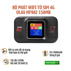 Cục phát 4G Olax MF6875, Olax MT10, Olax MF982, OLax MT20 tốc độ 150mpbs. bộ phát 4G thành sóng wifi pw100 pin 10000mah | BigBuy360 - bigbuy360.vn