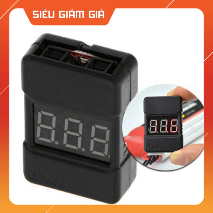 Báo pin lipo loại xịn 2s-8s vỏ cứng chống bể Hot RC quá rẻ