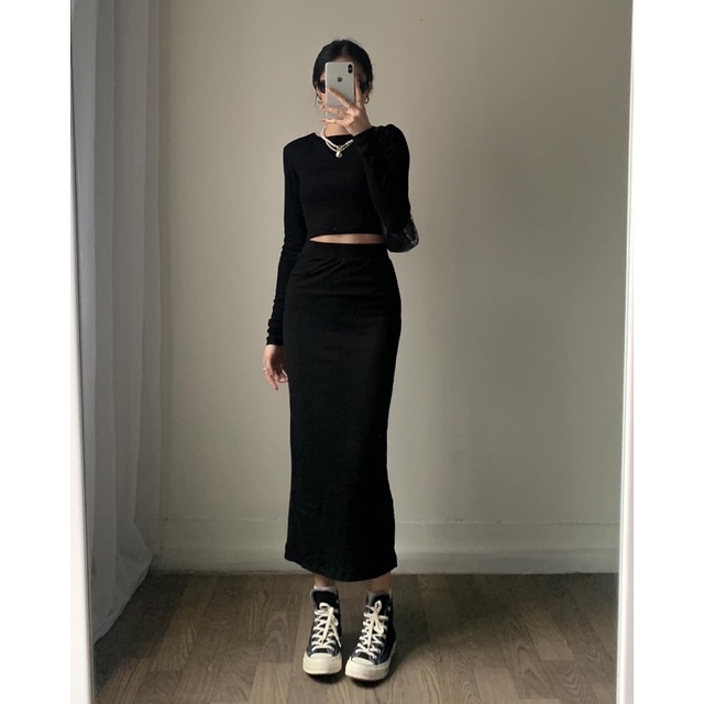 | Chang Tròn | Sét Chân Váy Áo Coptop Bigsize