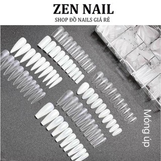 Móng úp , Móng up HSM đủ form nhám sẵn đủ size  từ 0-9 (hộp 500 móng)
