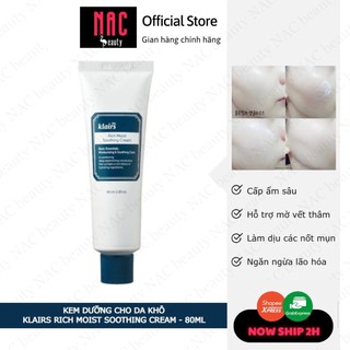 Kem Dưỡng Cho Da Khô Klairs Rich Moist Soothing Cream 80ml