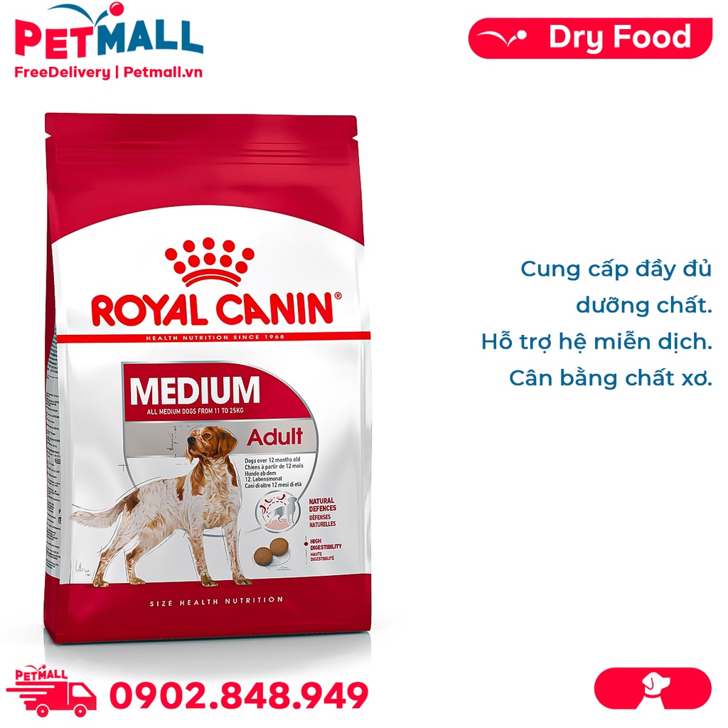 Thức ăn chó Royal Canin Medium Adult 10kg Petmall