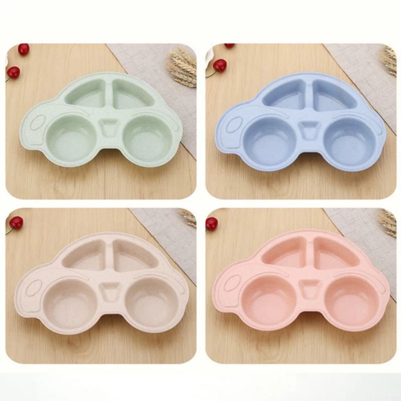 Khay ăn dặm lúa mạch hình ô tô NPP Baby Tôm