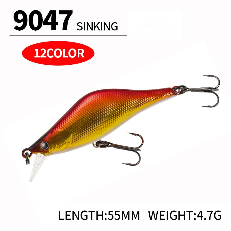 Mồi Câu Cá Giả Kích Thước 55mm 4.7g Chất Lượng Cao