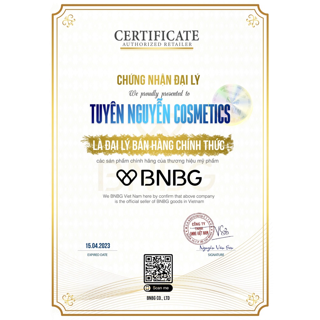 Mặt nạ giấy vitamin bnbg vita mask 30ml