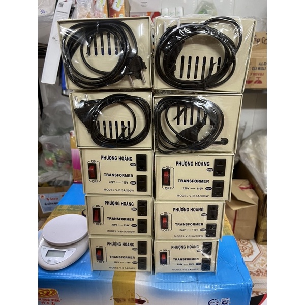 BIẾN ÁP 500W ĐỔI NGUỒN 220V Ra 110V 100V 5A PHƯỢNG HOÀNG