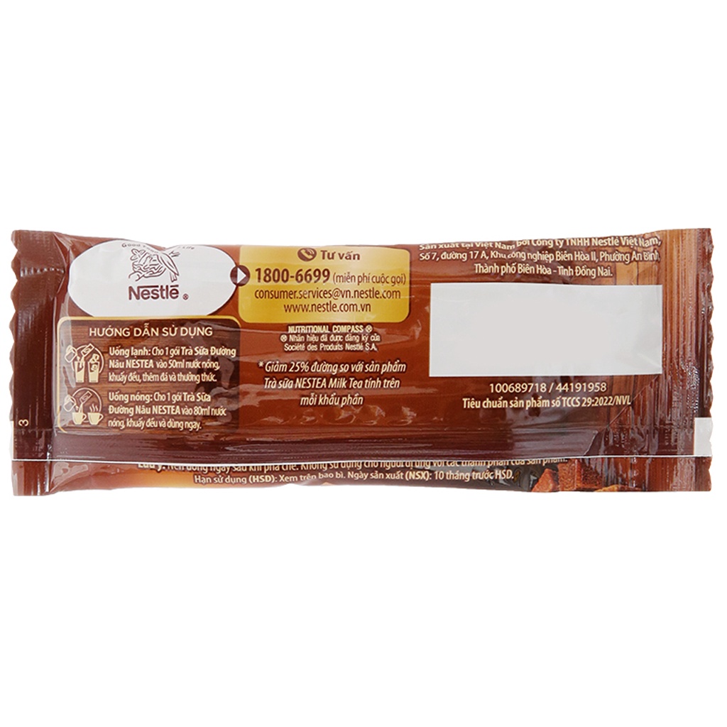 Combo 5 hộp Trà sữa đường nâu NESTEA  / Trà sữa đường nâu NESTEA 136g