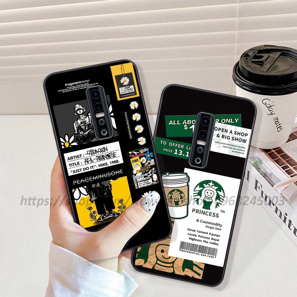 Ốp Vivo V17 Plus / V17 Pro in hình 3D Bear Brick,Bear Love,K@ws,Coffee,...