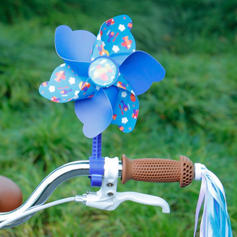 Chong Chóng Gió Dạng Xoay Phối Tua Rua Nhiều Màu Dễ Thương Trang Trí Xe Đạp Cho Bé